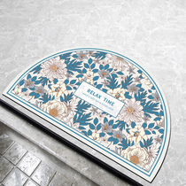 American bathroom diatom mud absorbent mat cushion semi-circular toilet door non-slip mat carpet household foot mat