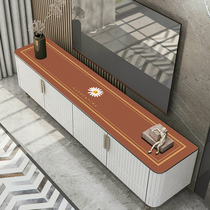 Leather TV cabinet table mat waterproof pvc rectangular living room coffee table tablecloth combination cover simple modern cover cloth