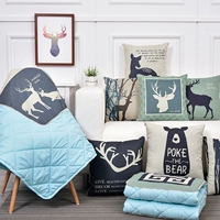 Gối Bắc Âu điều hòa không khí sử dụng kép là xe hơi đa năng sofa đệm gối nghỉ trưa là mùa hè mát mẻ Chăn gối văn phòng 3 in 1