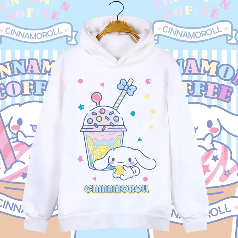 Милая толстовка-худи для мужчин и женщин для студентов, Cinnamoroll, семейный стиль