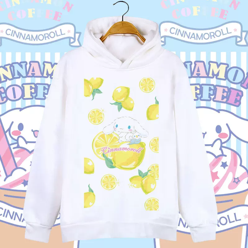 Милая толстовка-худи для мужчин и женщин для студентов, Cinnamoroll, семейный стиль
