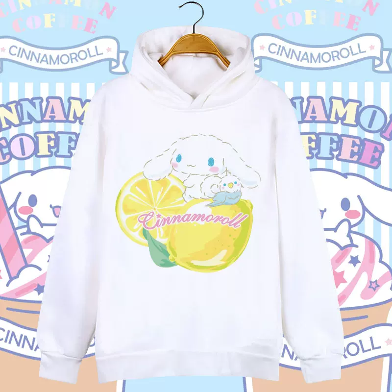 Милая толстовка-худи для мужчин и женщин для студентов, Cinnamoroll, семейный стиль