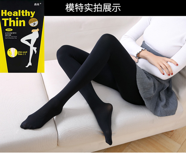 Quần lửng mùa xuân và mùa thu Hàn Quốc cộng với quần tất nữ bằng nhung dày áp lực quần chống móc dày màu đen vớ màu da sỉ lẻ quần tất giá rẻ