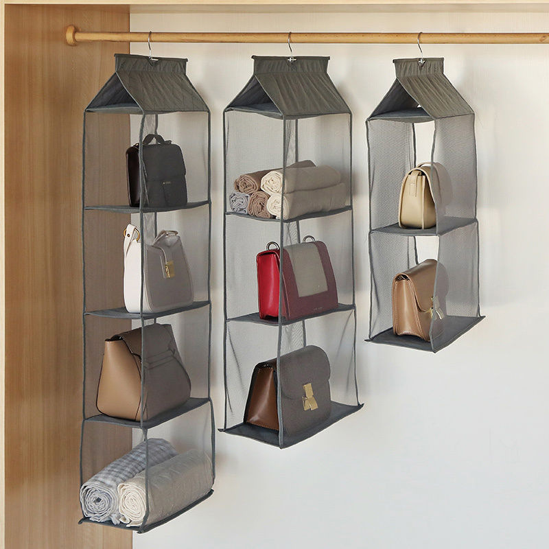 Day style bag containing hanging bag Home wardrobe Cubic suspended leather bag finishing dust storage shelf Divine Instrumental-Taobao
