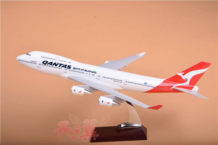 Aircraft Model 47cm Resin Flying Model B747-400 Australian Airlines Model Airplane 30cm Australian Airlines Model