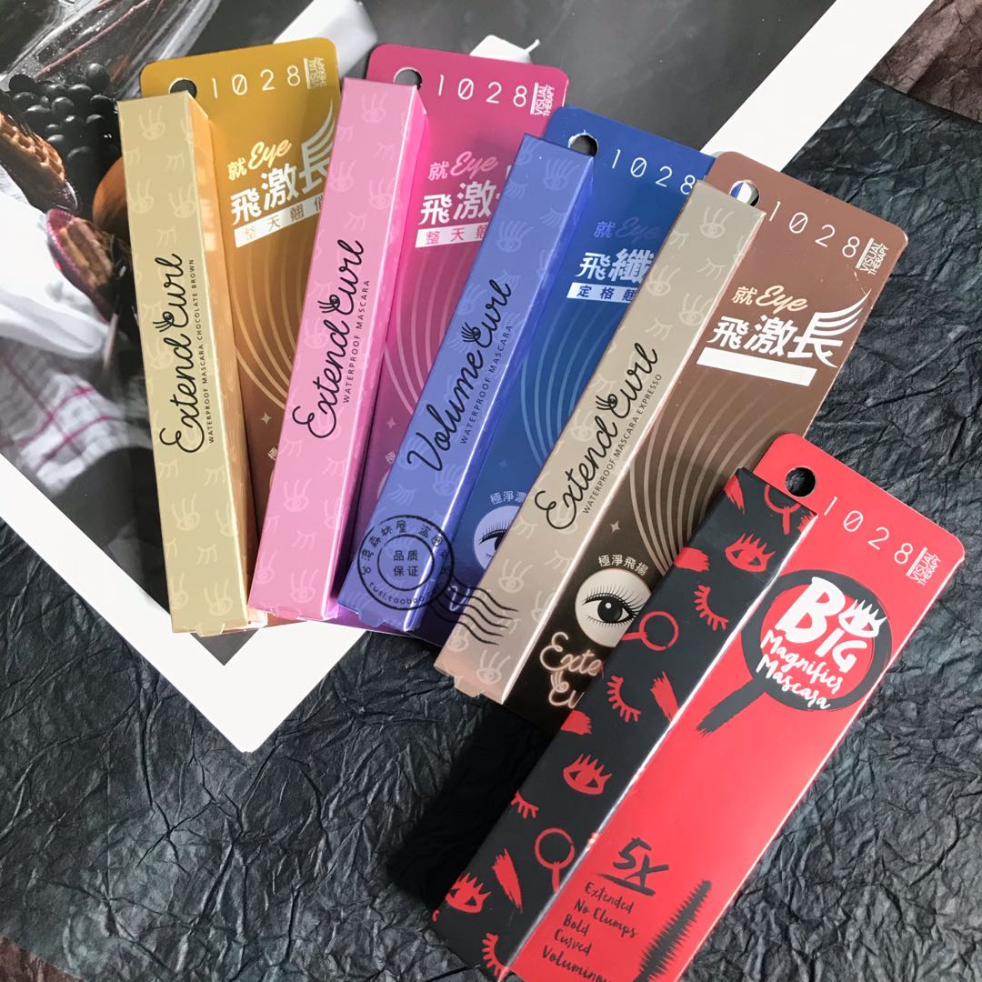 Spot ~ Knock Wall Shaping Force Taiwan Original Dress 1028 New Pint Listing Flying Excited and Waterproof Mascara