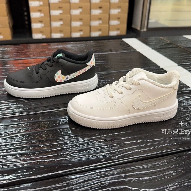 Nike Nike Official Store Genuine Children's Sports Shoes Force 1 Air Force One Sneakers for Boys and Girls Ao3978