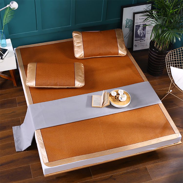 Đôi giường mat ghế mây dày 1.8m 1,5 m 1,2 đơn sinh viên ký túc xá 0.9m hai mặt gấp 2,0 thảm - Thảm mùa hè giá chiếu điều hòa