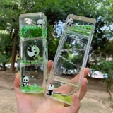 Милая панда, декомпрессионная утечка масла, песочные часы, креативные украшения, эмоциональная стабильность, настольный таймер падения масла, подарок на детский день