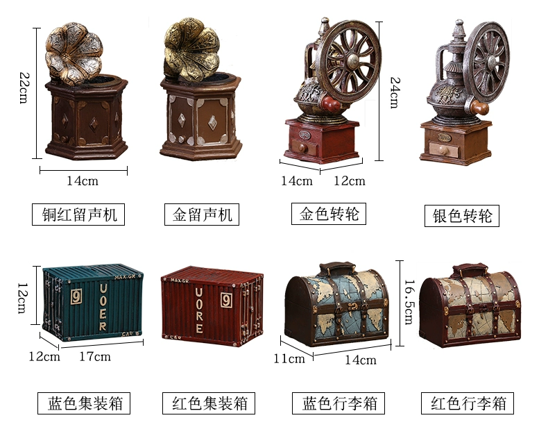 Sáng Tạo Nhà Trang Trí Phòng Khách Mẫu Trang Trí Quán Cafe Thanh Retro Trang Trí Cửa Sổ Cửa Hàng Đạo Cụ Chụp đồ trang trí nhà cửa bằng gỗ