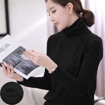 High collar bottom shirt woman 2021 autumn winter student autumntylingerie with warm underwear and thin jacket single piece