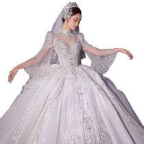 odelia wedding dress bride 2024 new Camelot high-end main yarn dress high-end heavy industry slimming