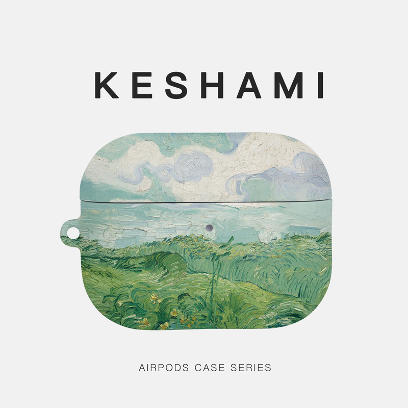 Keshami Is Suitable for Apple Airpodspro3/Pro2/Airpods4 All-Inclusive Matte Earphone Case Protective Case Green Wheat Field Keshami Is Suitable for Apple Airpodspro3/Pro2/Airpods4 All-Inclusive Matte Earphone Case Protective Case Green Wheat Field