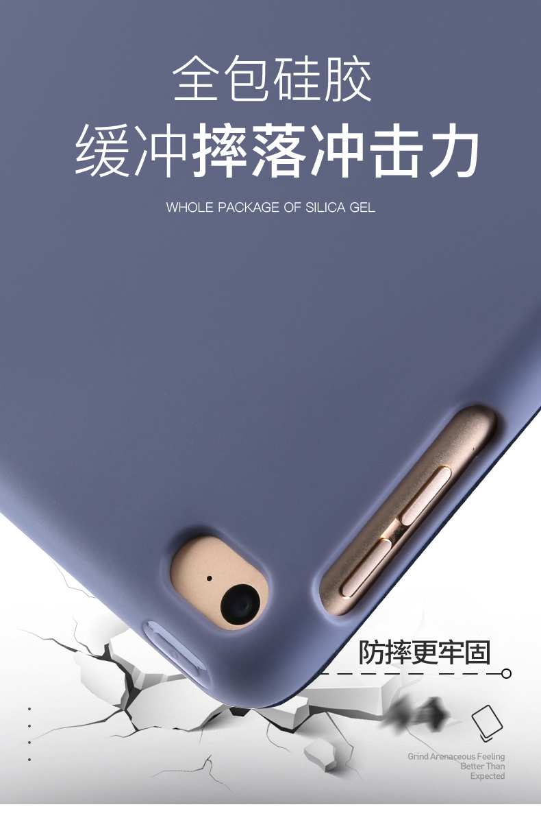Vỏ bảo vệ Ipad pro11 có khe cắm bút toàn màn hình sáng tạo chất lỏng silicon apple pro11 inch vỏ vỏ mềm - Phụ kiện máy tính bảng bàn phím ipad mini 5