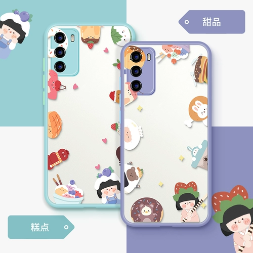 Десерт Yuanyuanjun подходит для чехла для мобильного телефона Huawei p40pro p30, интернет-знаменитости, нового продукта, комплексного объектива mate30, ультратонкой женской модели mate20, милого 5g, против падения, для индивидуального творчества