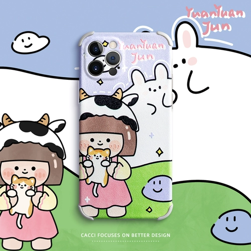 Apple, iPhone 11, милый силиконовый чехол для телефона, iphone, 8plus, 12promax, популярно в интернете, защита при падении