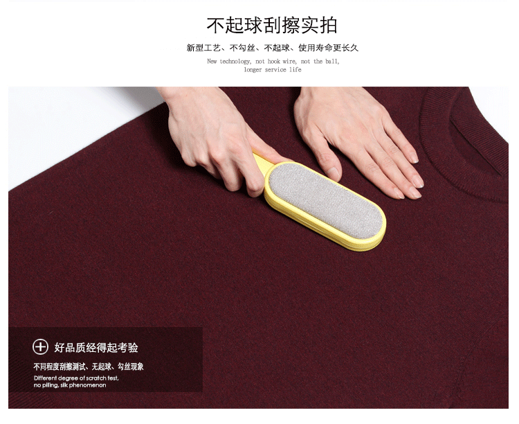 Mùa đông trung niên nam tròn cổ áo len dày áo len cỡ lớn trung niên áo len cashmere màu rắn cardigan nam