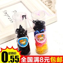 9 9 Korea popular small leather band Korean version not easy to break Black Hairband hair rope children hair accessories