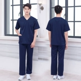 Униформа врача подходит для мужчин и женщин, раздельный эластичный комплект, коллекция 2022, короткий рукав