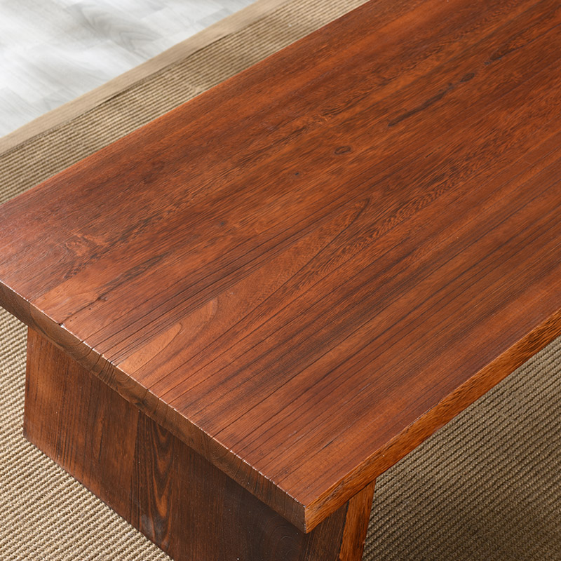 Burning Tung Wood Solid Wood Two Legged Kang Table Floating Window Tea Table Tea Table Dwarf kang Several Strengthening of Eight-word Table