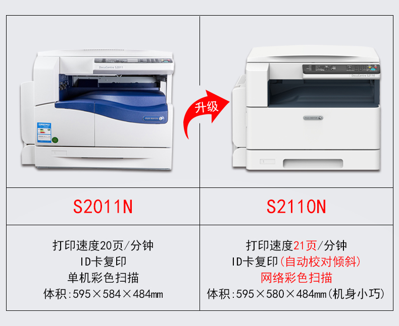 Fuji Xerox S2110N máy in laser đen trắng Máy in mạng A3 Máy ghép quét máy photocopy A3