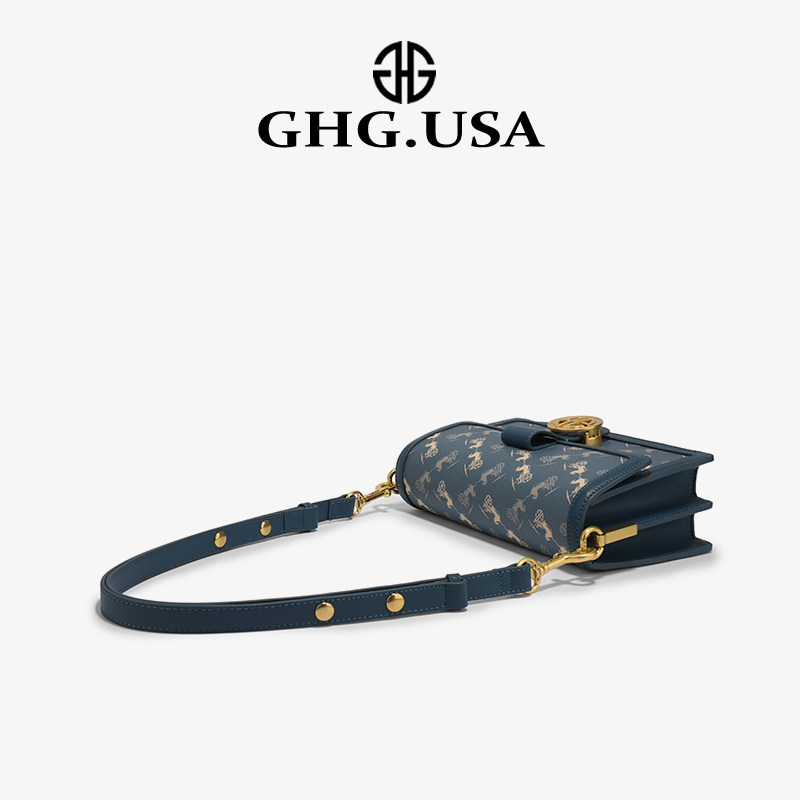 GHG light luxury brand national tide carriage small bag women 2021 new trend messenger bag armpit bag summer high-end sense