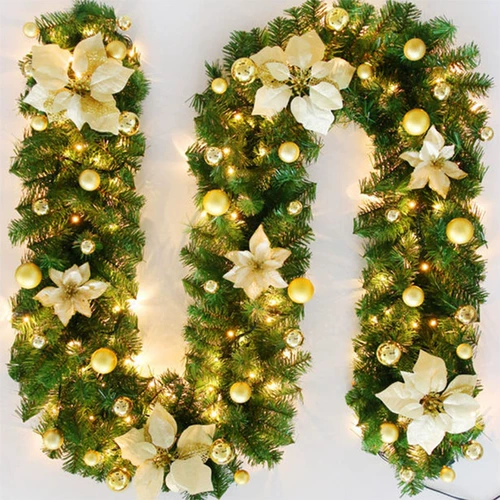 Рождественская виноградная лоза Декоративная светлая полоса освещение цветочное кольцо