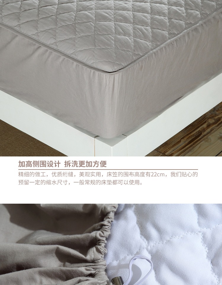 Được trang bị mảnh duy nhất của bông bông nệm bông che dày bụi che 40 bông bìa bông bảo vệ ánh sáng sang trọng - Trang bị Covers ga trải giường chun đẹp	