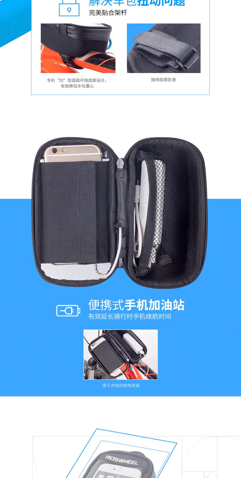 Sacoche pour vélo mixte - Ref 2233243 Image 17