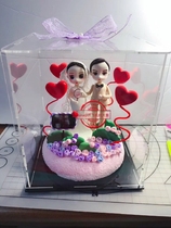 Ultra-light clay clay custom live-action doll doll three-dimensional finished dust cover to send lover gifts for wedding anniversary