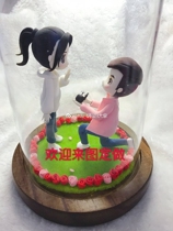 Ultra-light clay clay soft pottery true love day gift Q version custom ornament finished wedding anniversary innovation