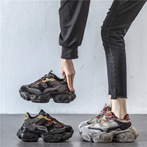 Tide thick - soled daddy shoes 2022 new autumn and winter network red super fire and high sports shoes pieces dirty shoes