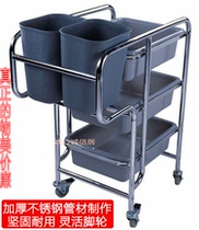 Trolley collection cart dining car mobile dining car restaurant trolley stainless steel rack