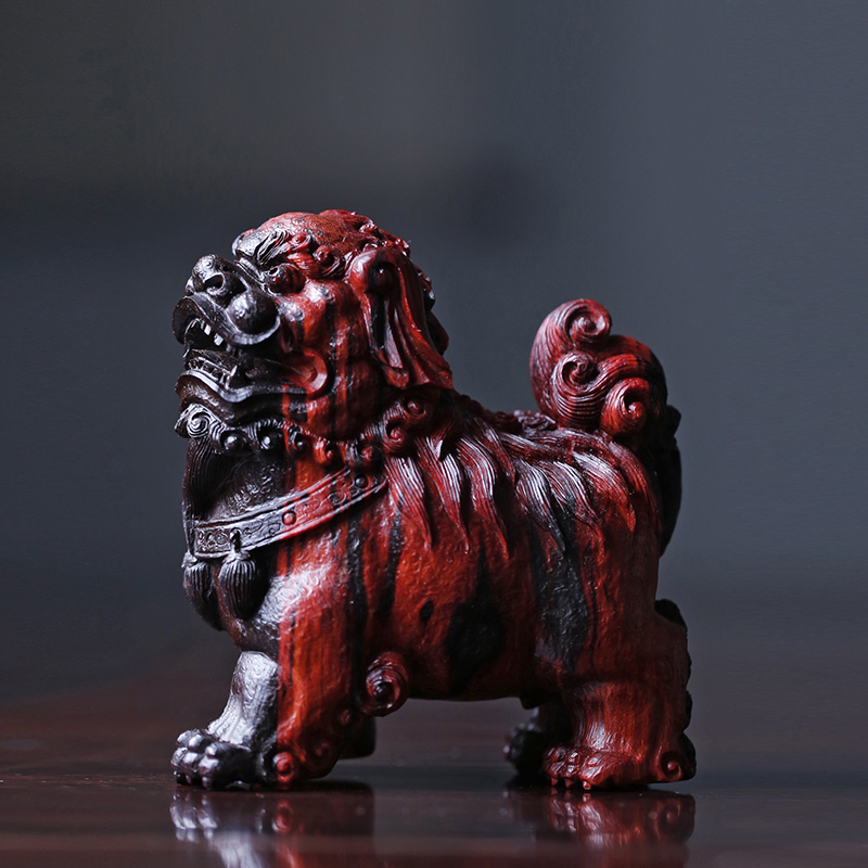 The Indian leaf sandalwood carved pure hand mahogany shadow pieces play the collection of precision artwork 8135