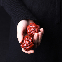 Six-six big shun health ball India lobular rosewood fitness ball handball sandalwood handle piece gift 0785 to elders