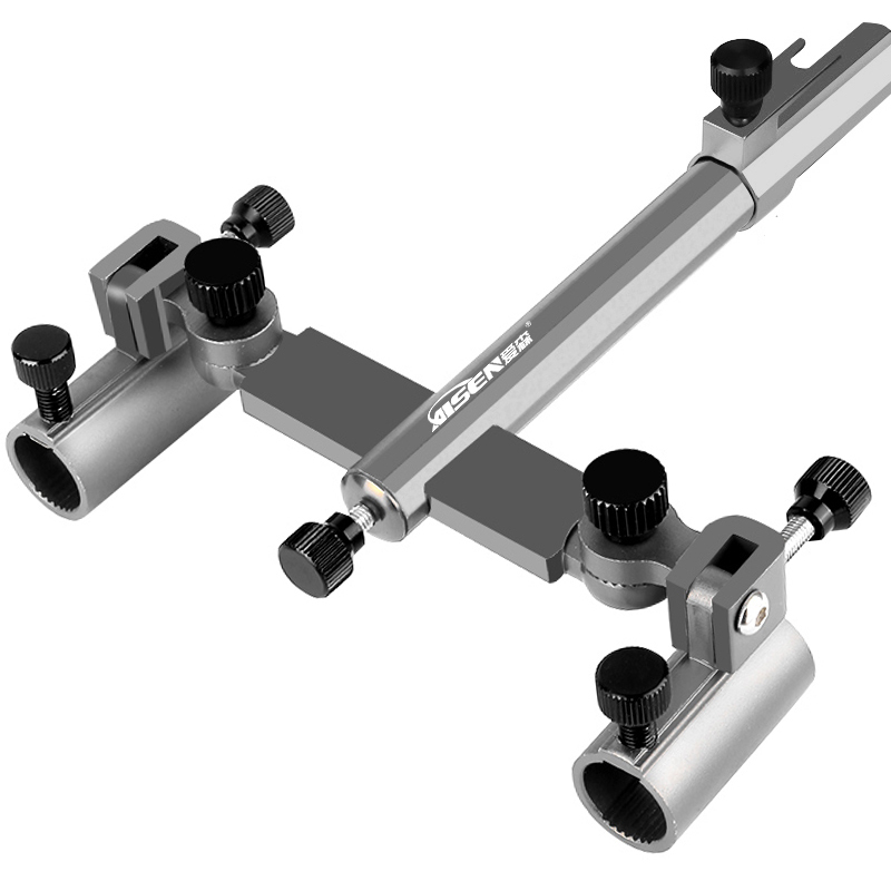 Aisen's New Aluminum Alloy Fishing Box, Fishing Chair, Fishing Platform, Universal Double Fishing Rod Holder, Thickened Fishing Gear Accessories