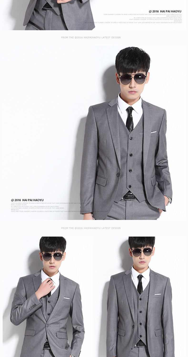 Costume homme HAIPAI HAOYU 100% Polyester pour printemps - Ref 1549833 Image 16