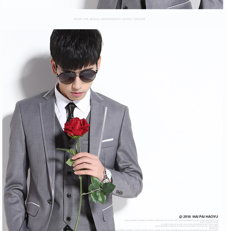 Costume homme HAIPAI HAOYU 100% Polyester pour printemps - Ref 1549793 Image 18