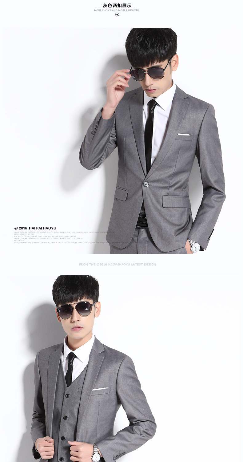 Costume homme HAIPAI HAOYU 100% Polyester pour printemps - Ref 1549833 Image 15