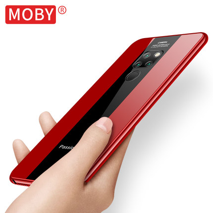 MOBY 华为mate20手机壳金属玻璃20pro超薄边