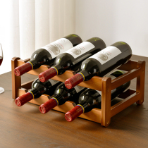 Yiju desktop red wine rack wine rack creative mini wine rack wine grid home