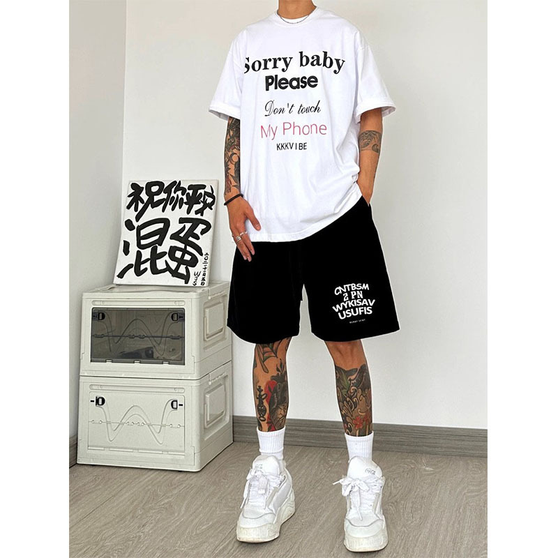Extra Large Size 1.0-150kg American Style Trendy Fashion Fitness Sports Shorts for Men and Women, Summer Loose Heavyweight Five-Point Shorts 2