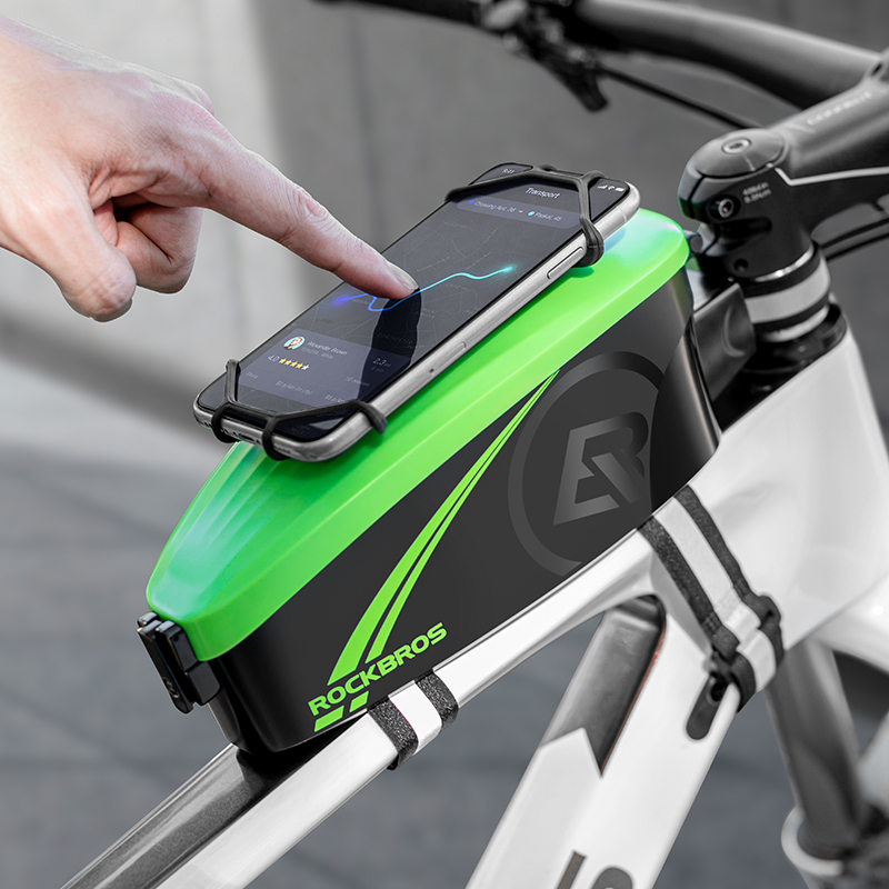Lock Brothers Bike Bag Front Beam Bag Upper Tube Bag Mobile Phone Bag Mountain Bike Bag Waterproof Saddle Pack Riding Equipment-Taobao