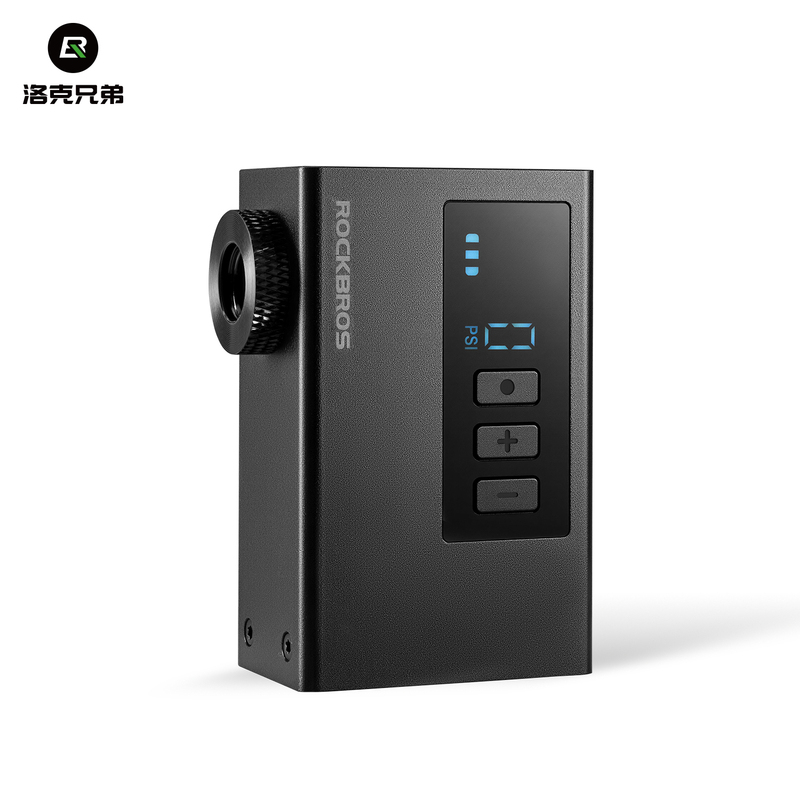 Rock Brothers Bicycle Electric Pump for Mountain Bikes, Road Bikes, American and French Valves, Home Use, Basketball, Portable Air Pump