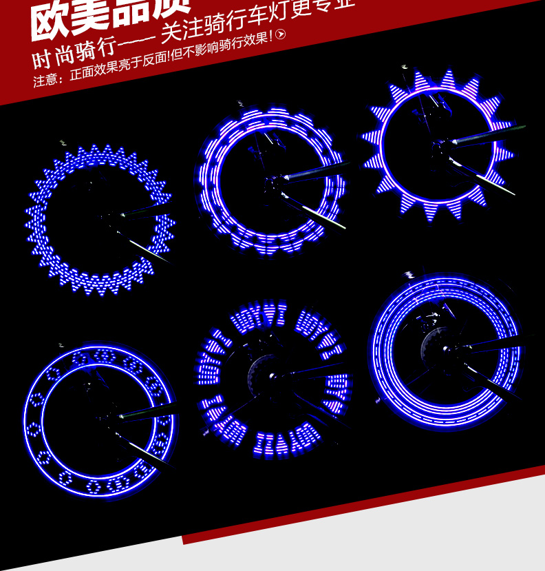 Eclairage pour vélo ROCKBROS - feux de Valve - Ref 2397779 Image 14