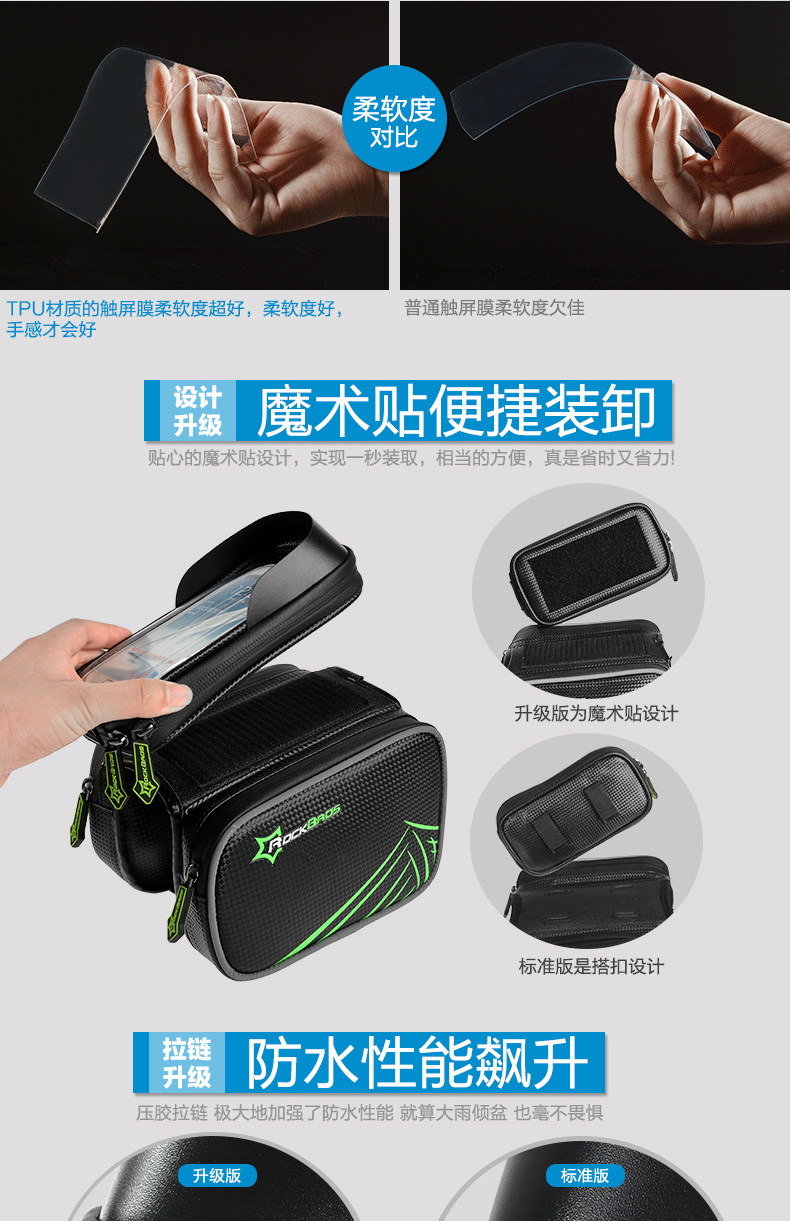 Sacoche pour vélo mixte ROCKBROS - Ref 2211526 Image 12