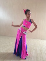 New months flower language Dai ethnic dance double dresses peacock clothing to serve peach plum cup