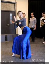 Dai Ethnic Dance Dress Rehearsal Dress With Long Skirt Peacock Dance Performance Dress Rehearsal for Dai ethnic dance practice dress