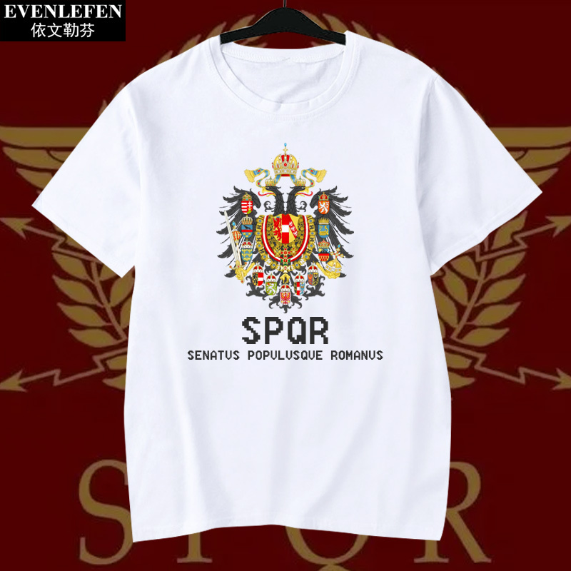 Ancient Roman Empire Republic Spqr Legion Labran Flag Kailai Short-Sleeve T-Shirt Unisex Pure Cotton Half-Sleeve