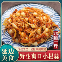 Northeast Dynasty Yanbian small root garlic kimchi big head garlic wild small head garlic small root vegetable small root garlic pickles 500g